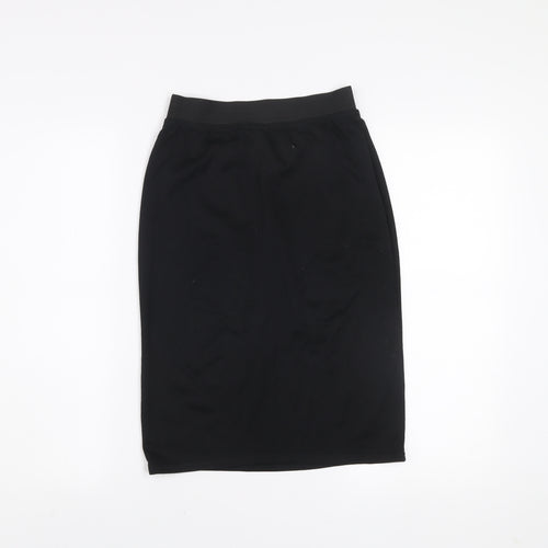 InStyle Women's Black Knee Length Stretch Pencil Skirt M