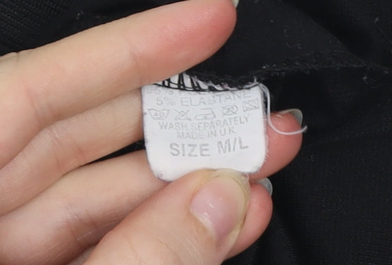 InStyle Women's Black Knee Length Stretch Pencil Skirt M