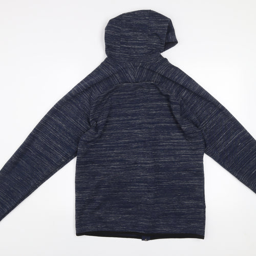 Jack & Jones Men's Blue Hooded Full Zip Activewear Jacket Size M