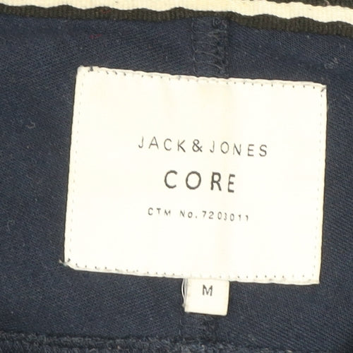 Jack & Jones Men's Blue Hooded Full Zip Activewear Jacket Size M