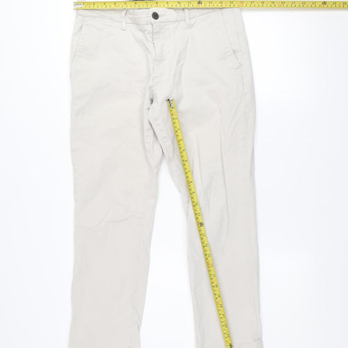 Goodthreads Men’s Beige Chino Trousers 31W x 28L Slim Fit Cotton Blend