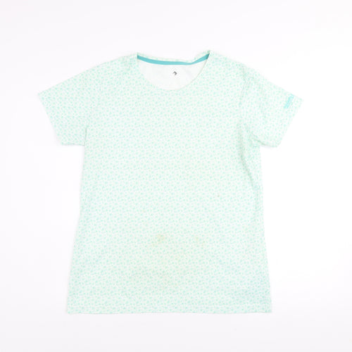 Regatta Women's Blue Floral Short Sleeve T-Shirt Size 14