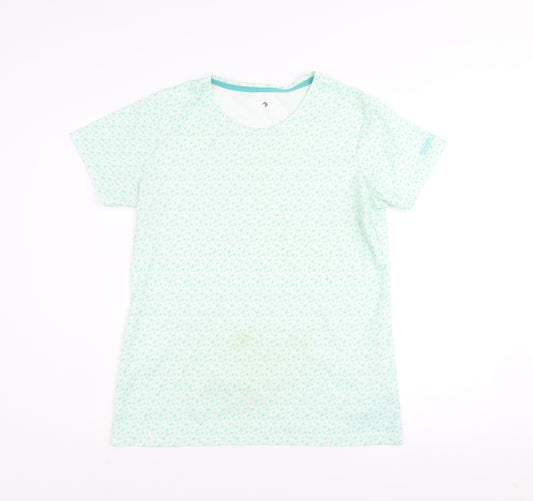 Regatta Women's Blue Floral Short Sleeve T-Shirt Size 14
