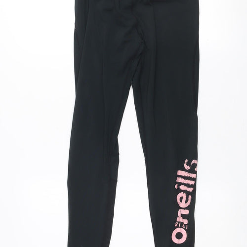O'Neills Womens Black Size 12 Activewear Leggings Stretch Slim Fit