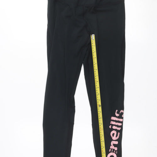 O'Neills Womens Black Size 12 Activewear Leggings Stretch Slim Fit