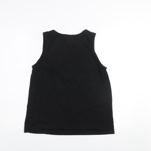 Primark Women’s Black Sleeveless Tank Top S Scoop Neck Lightweight