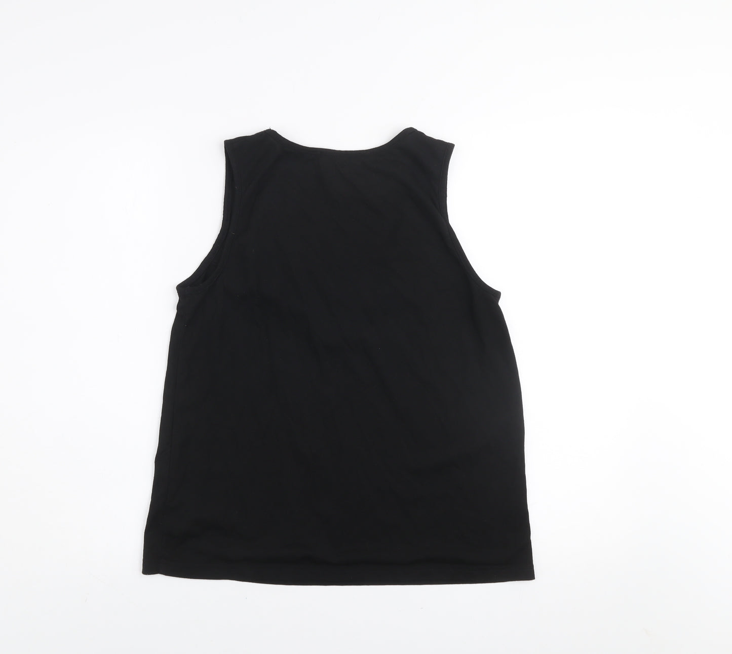 Primark Women’s Black Sleeveless Tank Top S Scoop Neck Lightweight