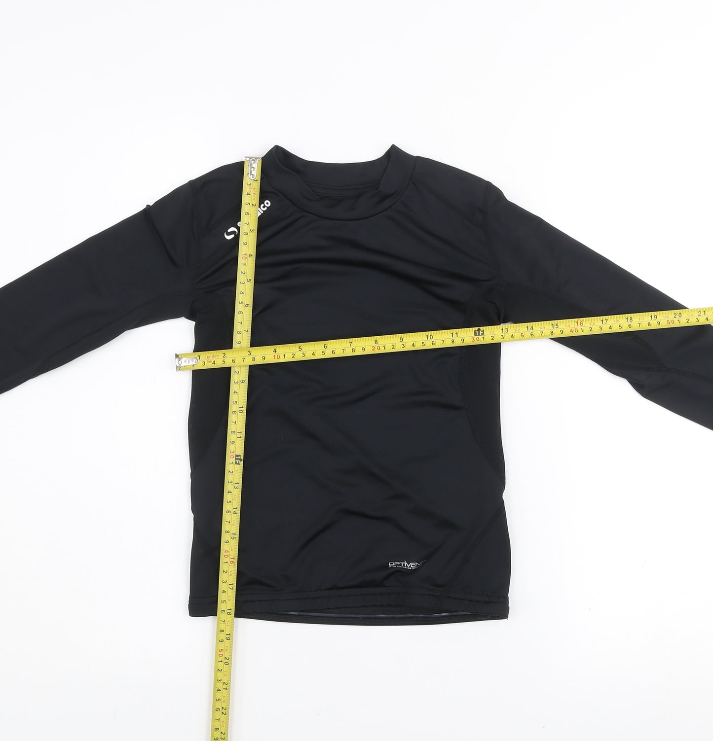 Sondico Boys Black Long Sleeve Compression T-Shirt 11-12 Years