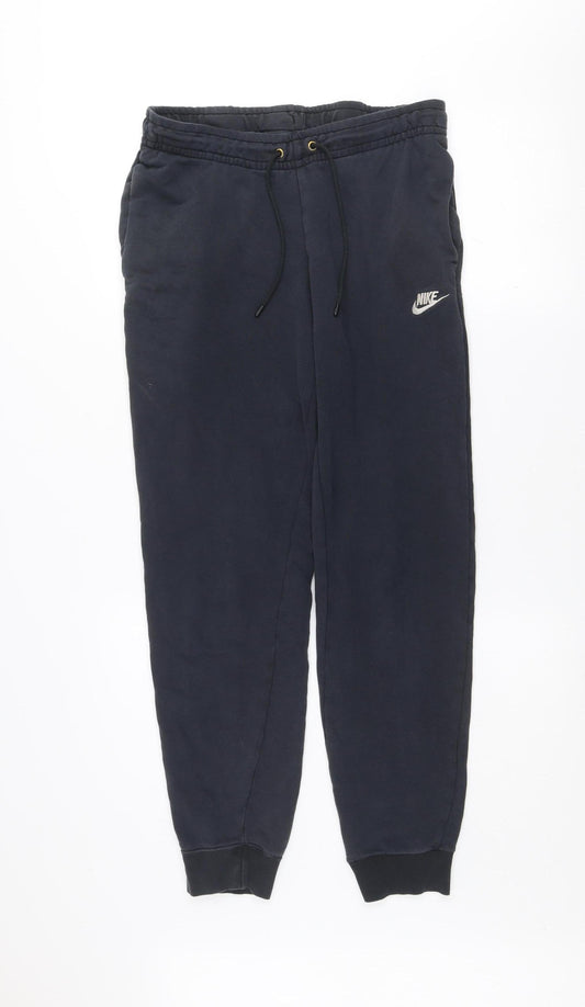 Nike Men's Black Jogger Sweatpants Small Fleece Drawstring Trousers