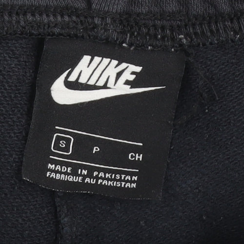 Nike Men's Black Jogger Sweatpants Small Fleece Drawstring Trousers