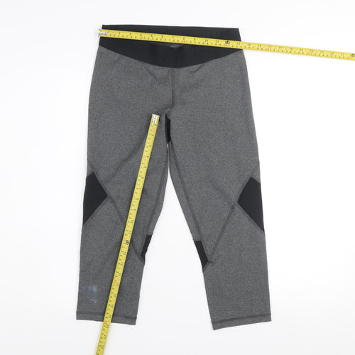 Adidas Women's Grey Techfit Capri Leggings Medium Compression Activewear