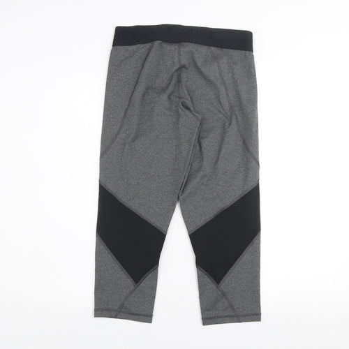 Adidas Women's Grey Techfit Capri Leggings Medium Compression Activewear