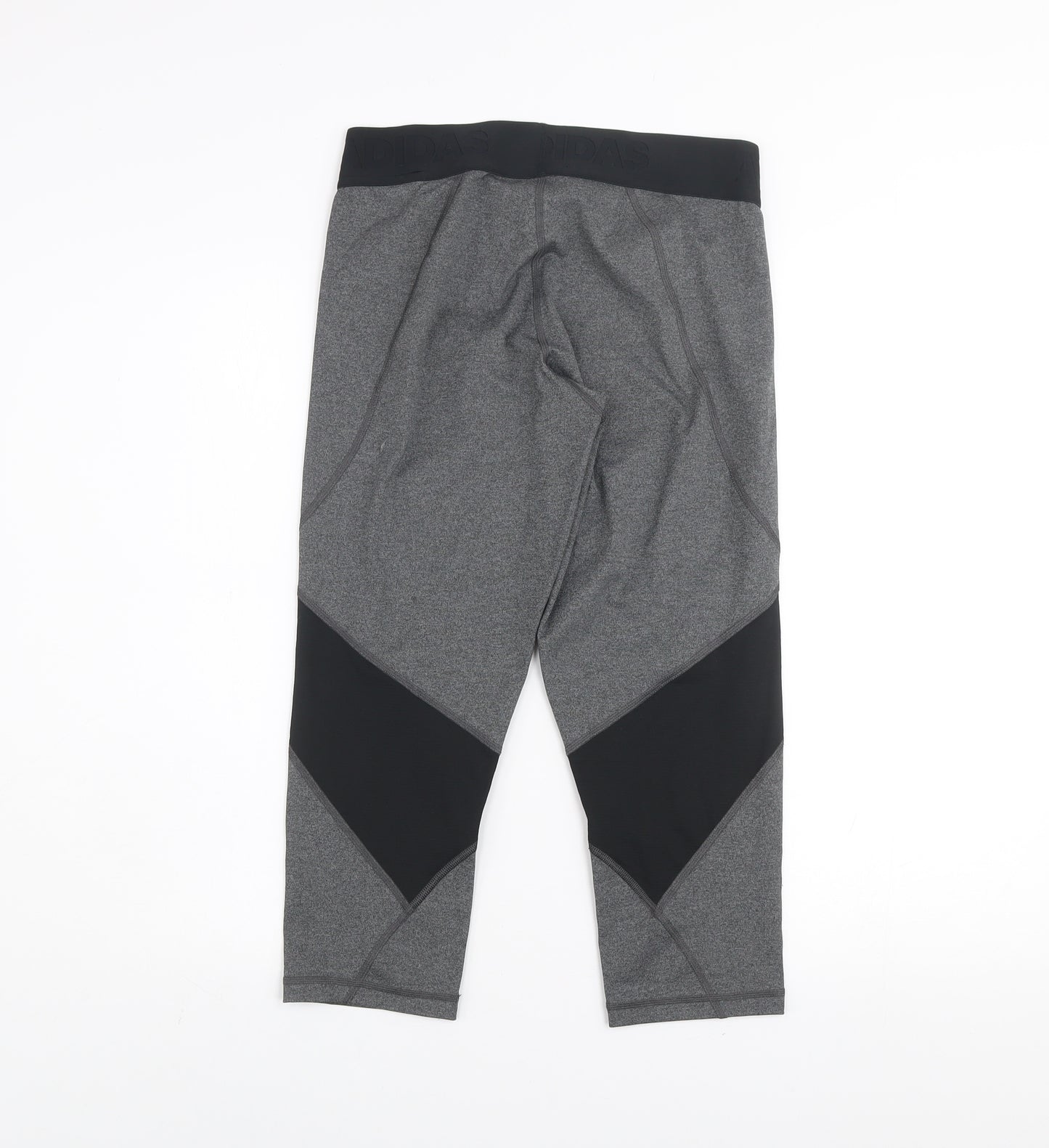 Adidas Women's Grey Techfit Capri Leggings Medium Compression Activewear