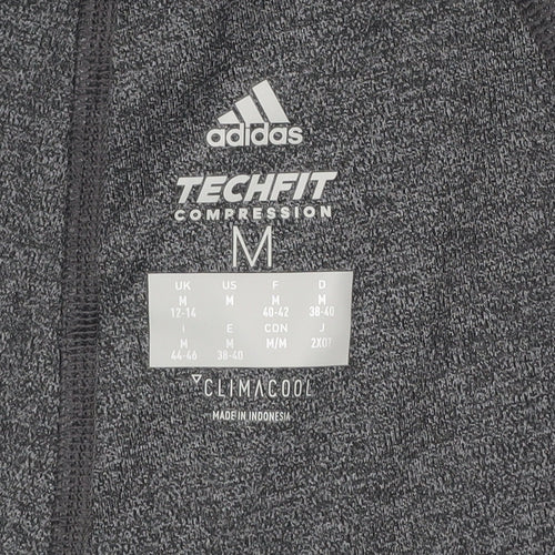 Adidas Women's Grey Techfit Capri Leggings Medium Compression Activewear