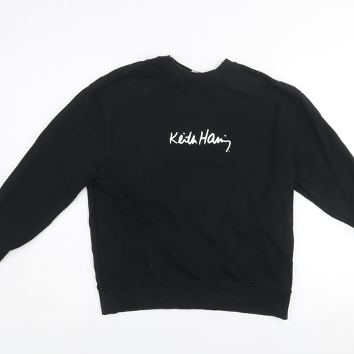 Zara Boys Black Keith Haring Graphic Pullover Sweatshirt 11-12 Years
