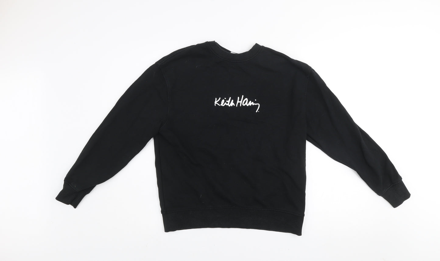 Zara Boys Black Keith Haring Graphic Pullover Sweatshirt 11-12 Years