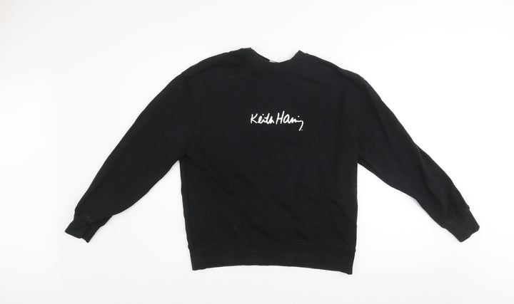 Zara Boys Black Keith Haring Graphic Pullover Sweatshirt 11-12 Years