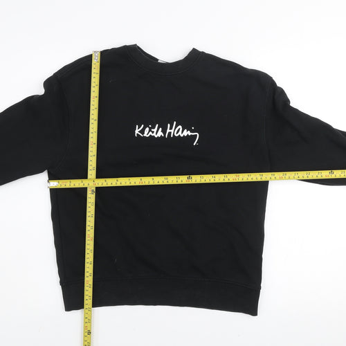 Zara Boys Black Keith Haring Graphic Pullover Sweatshirt 11-12 Years
