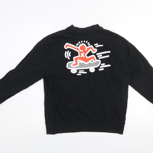 Zara Boys Black Keith Haring Graphic Pullover Sweatshirt 11-12 Years