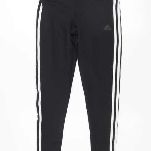 Adidas Women Black Climalite Leggings Size M 12-14 Sports Gym Trousers