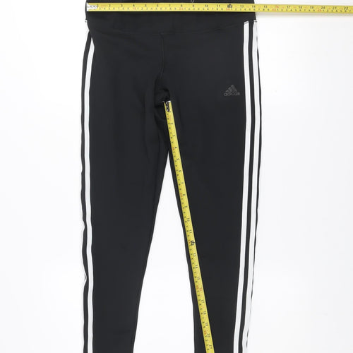 Adidas Women Black Climalite Leggings Size M 12-14 Sports Gym Trousers
