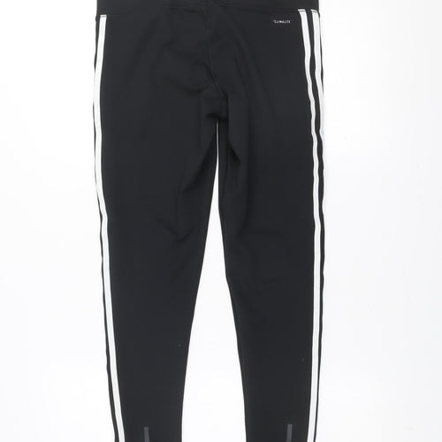 Adidas Women Black Climalite Leggings Size M 12-14 Sports Gym Trousers