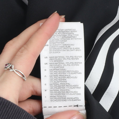 Adidas Women Black Climalite Leggings Size M 12-14 Sports Gym Trousers