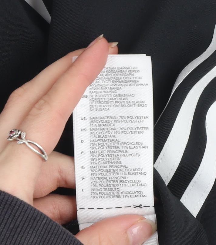 Adidas Women Black Climalite Leggings Size M 12-14 Sports Gym Trousers