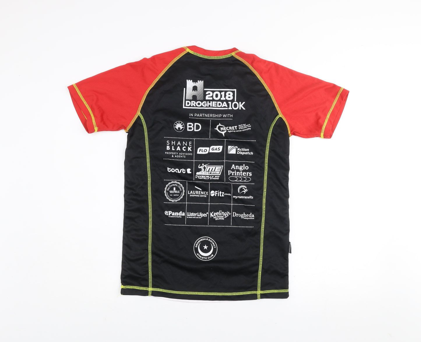 RVI Sports Mens Multicoloured Small Drogheda 10K Running T-Shirt