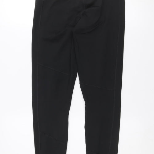 Puma Womens Black Orange Leggings M Stretch Gym Trousers