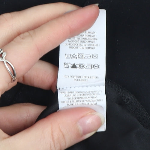 Atmosphere Women Black Dungaree Dress Size 12 Zip Pockets