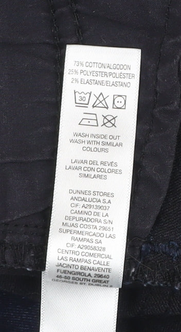 Savida Women Blue Skinny Mid Rise Stretch Jeans Size 14