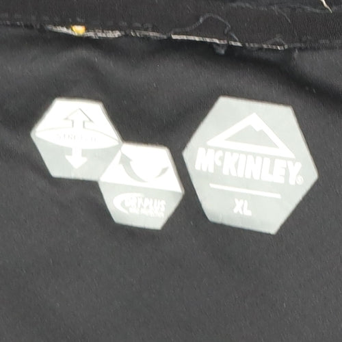 McKinley Men’s Black XL Softshell Jacket Full Zip Outdoor