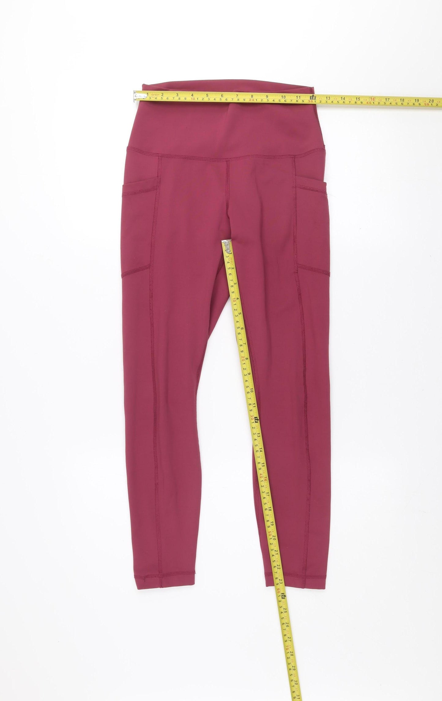 90 Degree by Reflex Womens Pink M High Waist Yoga Leggings