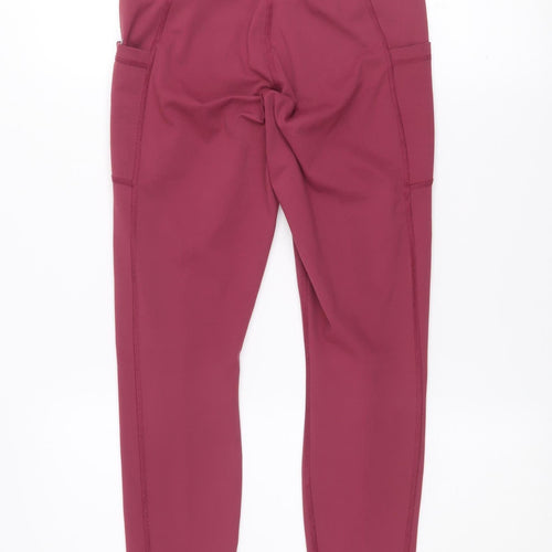 90 Degree by Reflex Womens Pink M High Waist Yoga Leggings