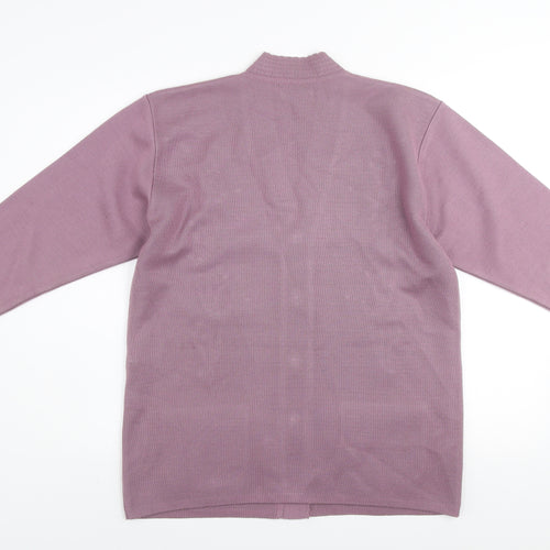 Paramour Collection Women's Purple Embroidered Cardigan M