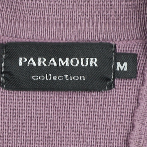 Paramour Collection Women's Purple Embroidered Cardigan M