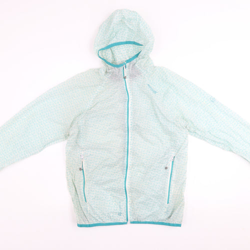 Regatta Womens Blue Lightweight Hooded Windbreaker Jacket UK 12