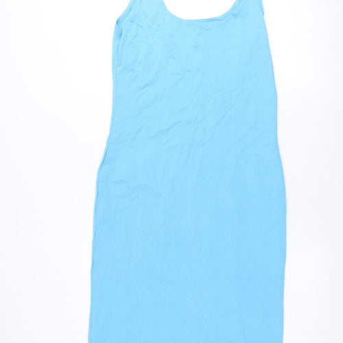 Primark Women Blue Sleeveless Bodycon Knee Length Dress L