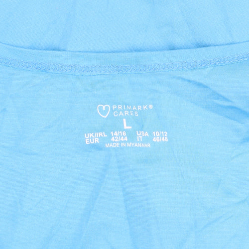 Primark Women Blue Sleeveless Bodycon Knee Length Dress L