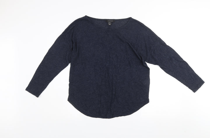 Atmosphere Women Blue Size 14 Relaxed Knit Pullover Jumper