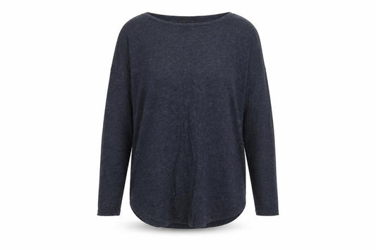 Front view of Atmosphere Women Blue, size 14, Relaxed Knit jumper