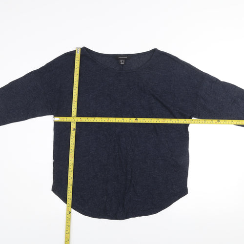 Atmosphere Women Blue Size 14 Relaxed Knit Pullover Jumper