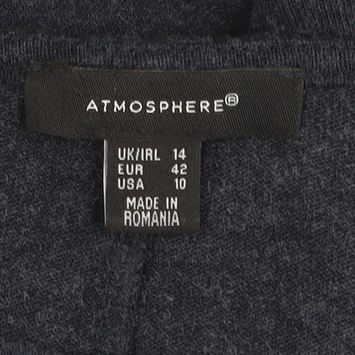 Atmosphere Women Blue Size 14 Relaxed Knit Pullover Jumper