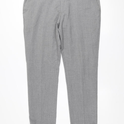 Next Mens Grey Regular Fit Chino Trousers 36W 31L