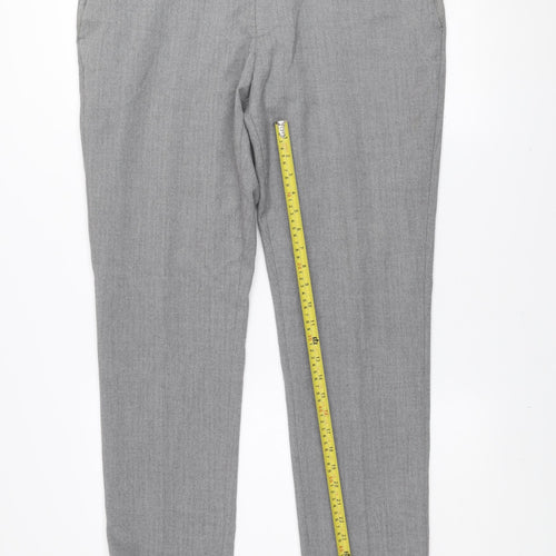 Next Mens Grey Regular Fit Chino Trousers 36W 31L