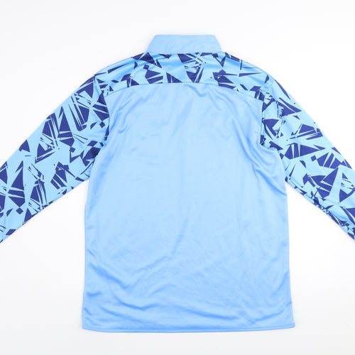 Umbro Men's Blue Long Sleeve 1/4 Zip Sports Sweatshirt Size L