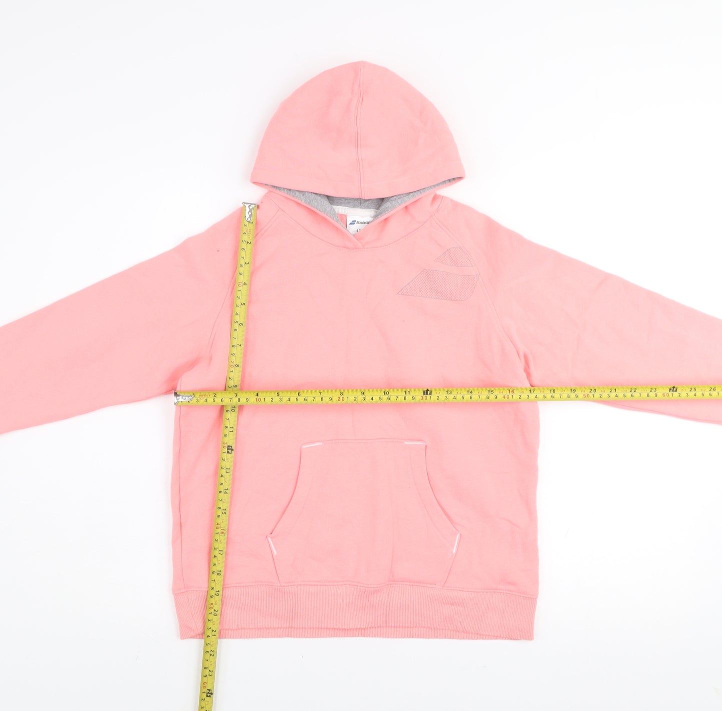 Babolat Teens Pink Cotton Blend Pullover Hoodie Size 12-14