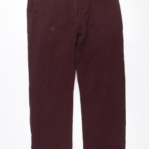 Dunnes Stores Men's Brown 34R Chino Trousers Cotton Blend