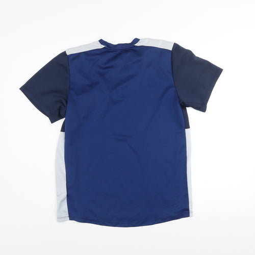 Umbro Men's Blue Colourblock Athletic Football T-Shirt M